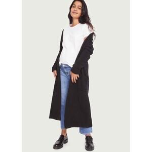 Hatch Black Maternity Sweater Coat One Size Petite Women’s Wool Blend NWT